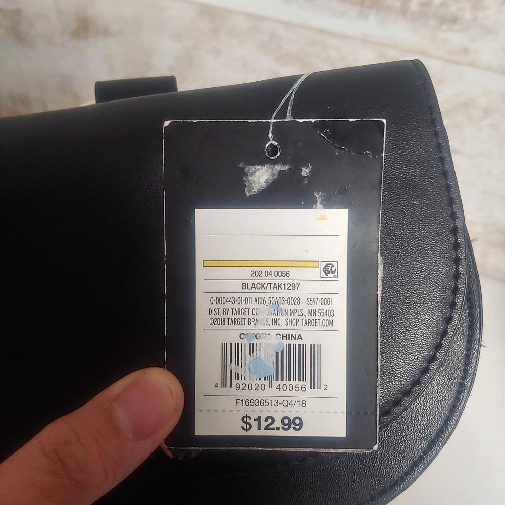 Art Class Girl's Ring Top Handle Crossbody Bag BLK - Picture 5 of 6